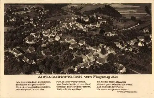 Ak Adelmannsfelden in Württemberg, Luftbild