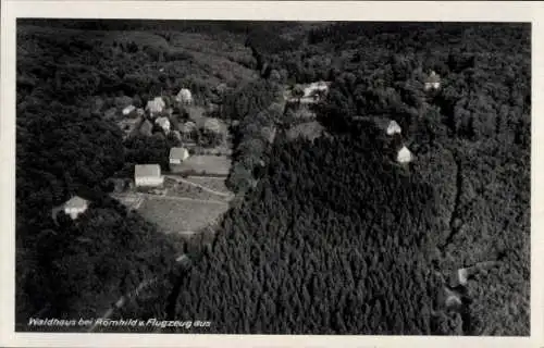 Ak Römhild in Thüringen, Fliegeraufnahme