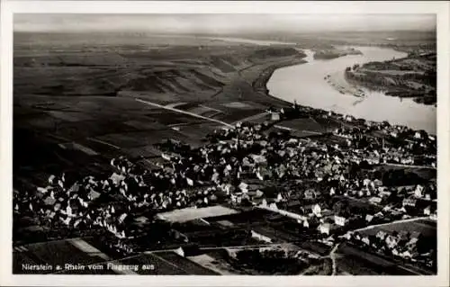 Ak Nierstein am Rhein, Fliegeraufnahme