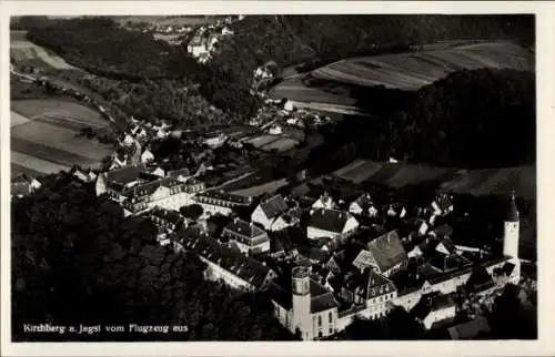 Ak Kirchberg an der Jagst, Fliegeraufnahme