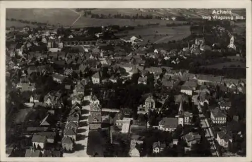 Ak Achern in Baden Schwarzwald, Fliegeraufnahme