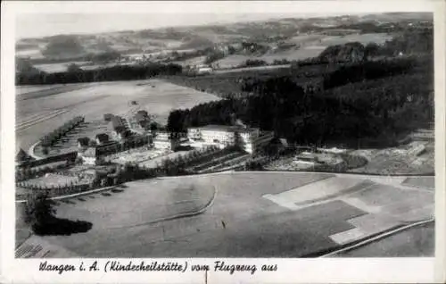 Ak Wangen im Allgäu, Fliegeraufnahme, Kinderheilstätte