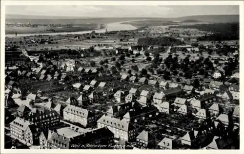 Ak Weil am Rhein, Fliegeraufnahme