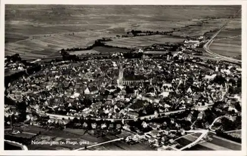 Ak Nördlingen in Schwaben, Fliegeraufnahme