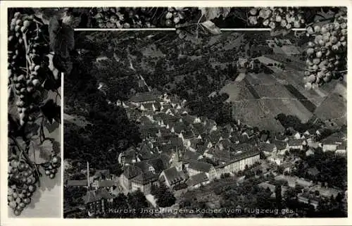 Ak Ingelfingen in Württemberg, Fliegeraufnahme, Schloss