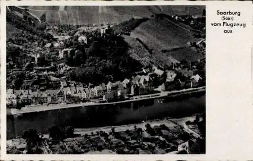 Ak Saarburg an der Saar Bezirk Trier, Fliegeraufnahme