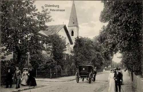 Ak Oldenburg im Großherzogtum Oldenburg, Peterstraße