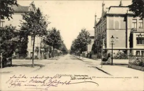 Ak Oldenburg im Großherzogtum Oldenburg, Lindenallee