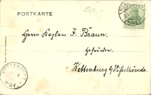 Ak Nienburg an der Weser, Wallstraße