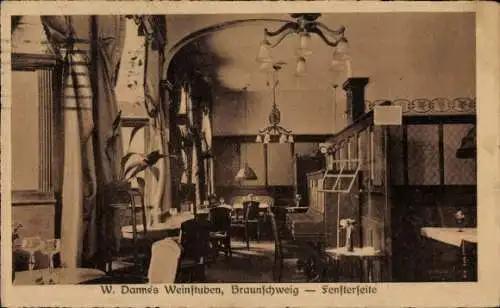 Ak Braunschweig in Niedersachsen, Weinstube