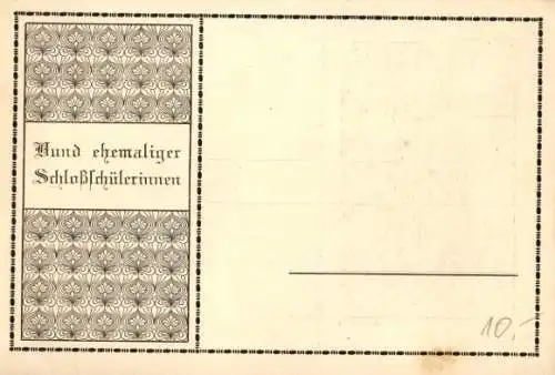 Ak Wolfenbüttel in Niedersachsen, Schloss, Einladung, Zusammenkunft