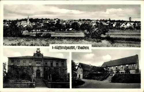 Ak Hüffenhardt in Baden, Gesamtansicht, Amtsgebäude