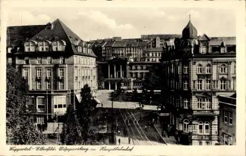 Ak Elberfeld Wuppertal, Döppersberg, Hauptbahnhof