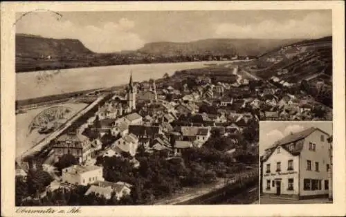 Ak Oberwinter Remagen am Rhein, Panorama, Gasthof zur Krone