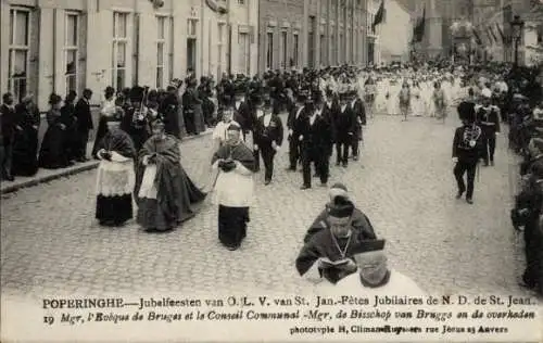 CPA Poperinghe Poperinge Flandre occidentale, Fetes Jubilaires de Notre Dame de St. Jean