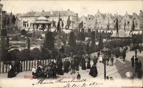 Ak Brügge Brügge Flandern Westflandern, Gartenbauausstellung 1901