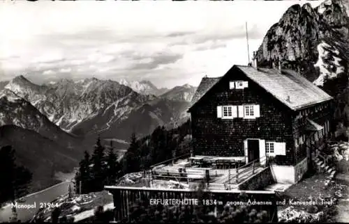 Ak Maurach Eben am Achensee Tirol, Erfurter Hütte