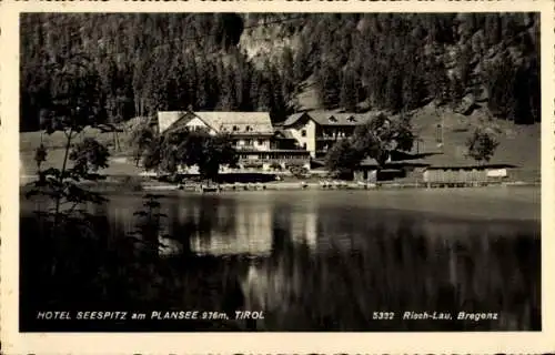 Ak Reutte in Tirol, Blick zum Hotel Seespitze am Plansee