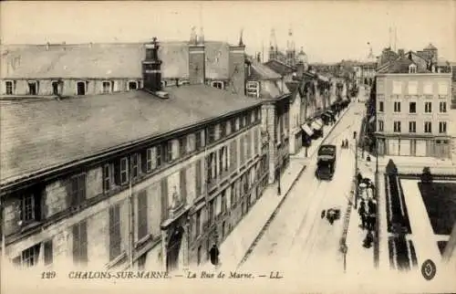 Ak Chalons sur Marne, Rue de Marne