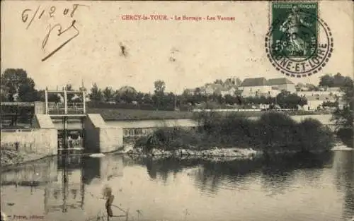 Ak Cercy la Tour Nièvre, Le Barrage, les Vannes