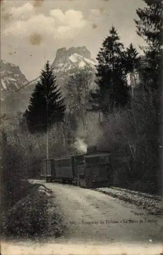 Ak Thônes Haute Savoie, Tramway, La Dent de Lanfon