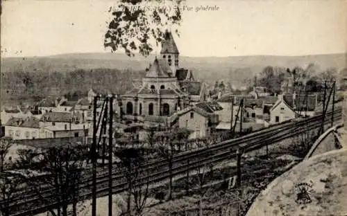 Ak Triel sur Seine Yvelines, Gesamtansicht, Kirche