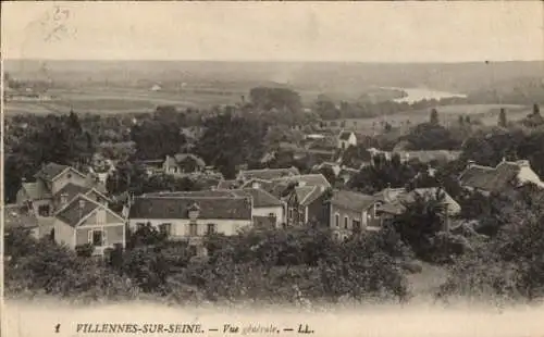 Ak Villennes sur Seine Yvelines, Gesamtansicht