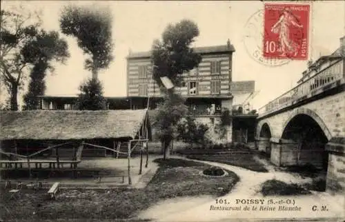 Ak Poissy Yvelines, Restaurant de la Reine Blanche