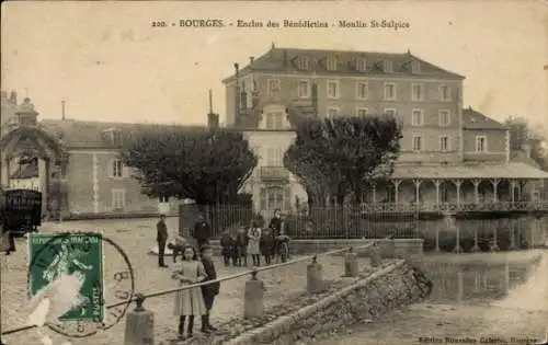 Ak Bourges Cher, Enclos des Benedictins, Moulin Saint-Sulpice