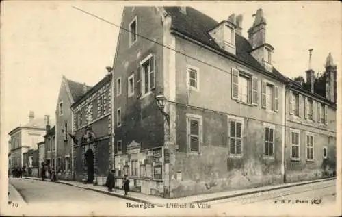 Ak Bourges Cher, Rathaus