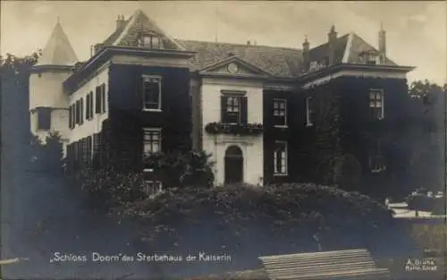 Ak Doorn Utrecht, Schloss Doorn, Sterbehaus der Kaiserin Auguste Viktoria