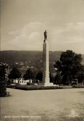 Ak Bergen Norwegen, Christian Michelsen Monument