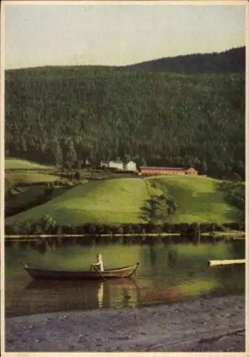 Ak Gudbransdalen Norwegen, See, Boot