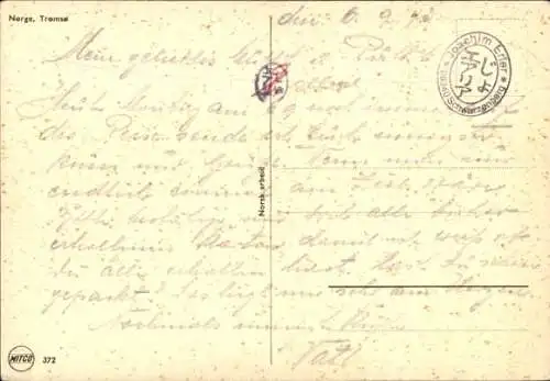 Ak Tromsø Tromsö Norwegen, Gesamtansicht