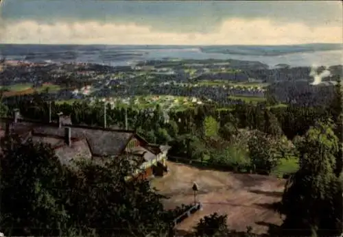 Ak Oslo Norwegen, Panorama, Holmenkollen