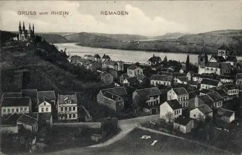 Ak Remagen am Rhein, Totalansicht