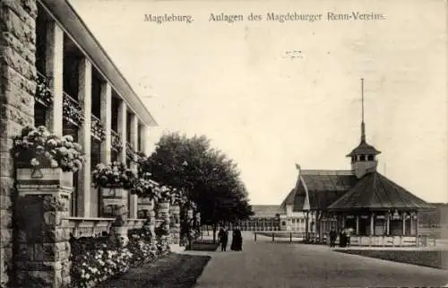 Ak Magdeburg an der Elbe, Anlagen des Magdeburger Renn-Vereins