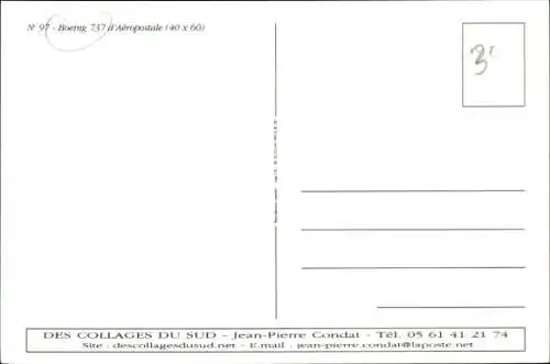 Ak Passagierflugzeug, Boeing 737, Aeropostale