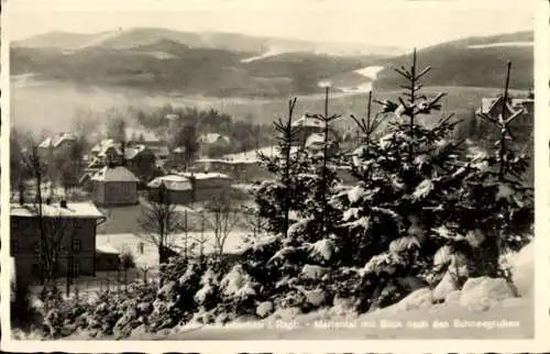 Ak Szklarska Poręba Schreiberhau Riesengebirge Schlesien, Mariental mit Blick nach Schneegruben