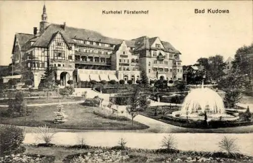 Ak Kudowa Zdrój Bad Kudowa Schlesien, Kurhotel Fürstenhof