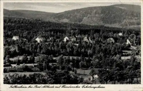 Ak Sokołowiec Falkenhain Niederschlesien, Panorama, Handwerker-Erholungsheim