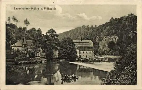 Ak Lauenhain Mittweida in Sachsen, Lauenhainer Mühle