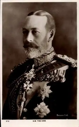 Ak König George V, Portrait, Orden