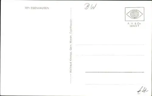 Ak Egenhausen in Baden Württemberg, Blick auf Ortschaft und Umgebung