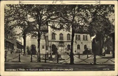 Ak Ilmenau Thüringen, Schloss am Markt