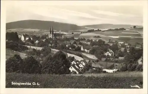 Ak Schirgiswalde in Sachsen, Gesamtansicht, Kirche