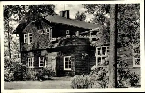 Ak Ahlhorn Großenkneten, Ev. Jugendheim, Blockhaus