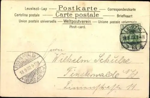 Passepartout Ak Leipzig in Sachsen, Rathaus, Siegesdenkmal