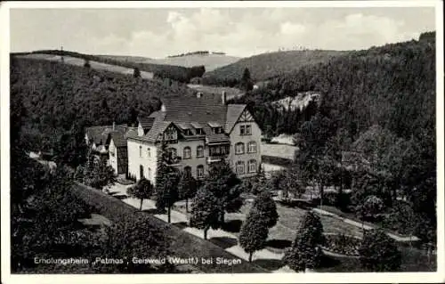 Ak Geisweid Siegen in Westfalen, Erholungsheim Patmos, Wald