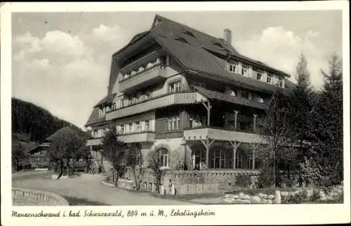 Ak Menzenschwand St. Blasien im Schwarzwald, Erholungsheim